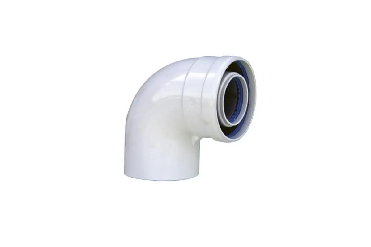 Уголок 90° Protherm DN 60/100 мм для газоотвода, алюминий