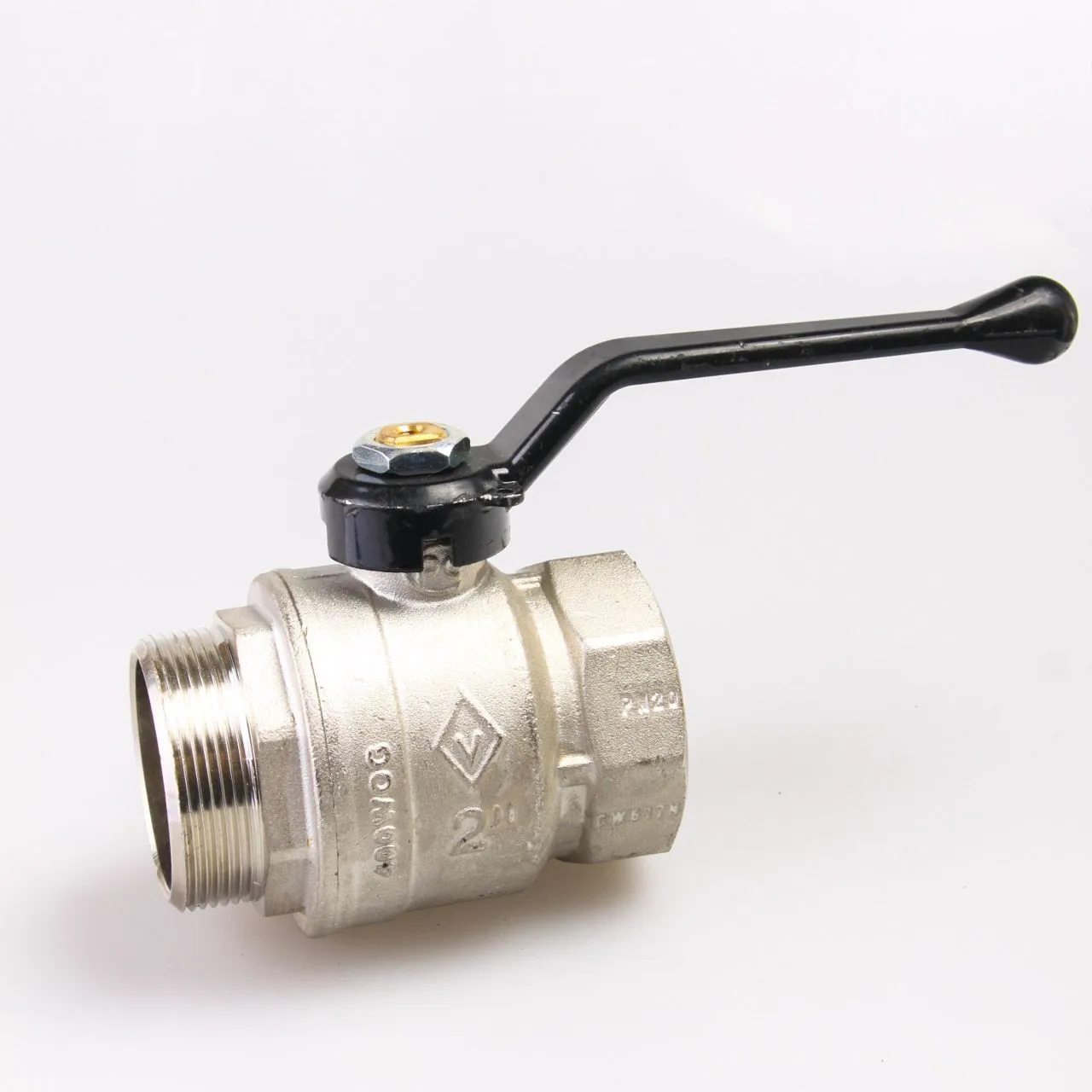 Кран шаровой 1/2'' внутр - внутр Ручка (никелированный) AQUALINK