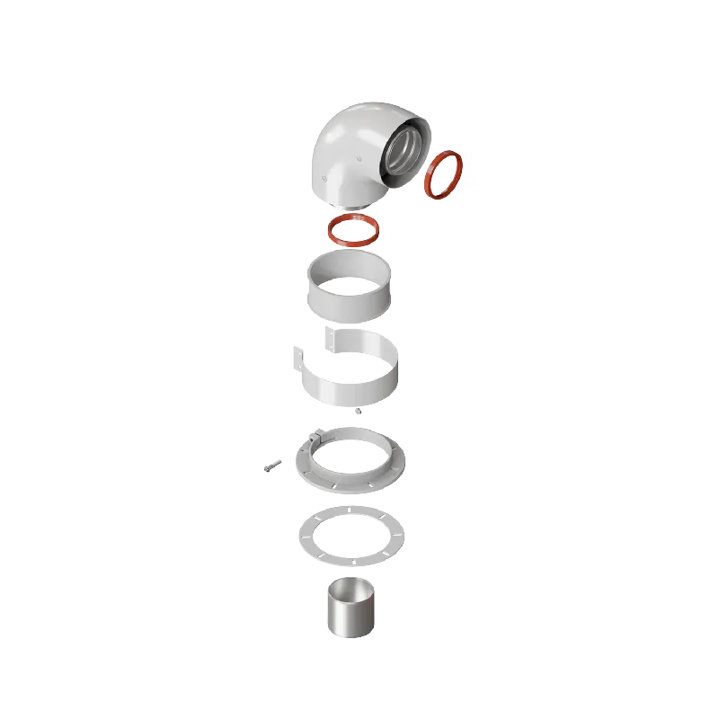 Отвод коаксиальный универсальный 60/100 (кроме Immergas и Navien Deluxe 75/100 стар.)