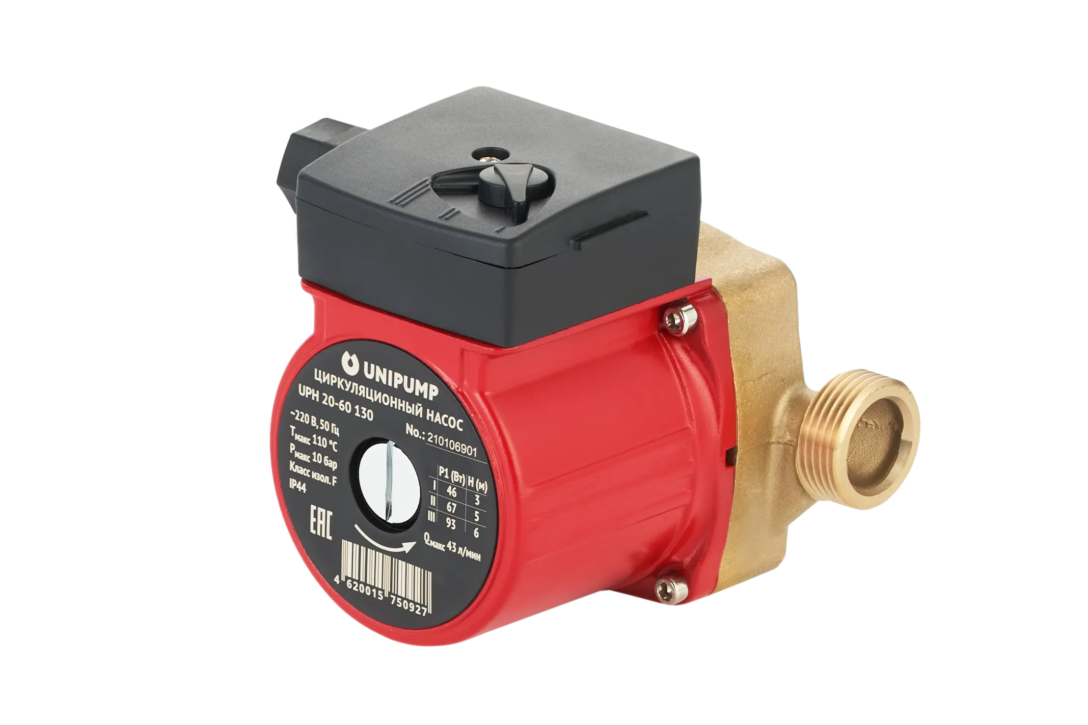 Циркуляционный насос UNIPUMP UPH 20-60