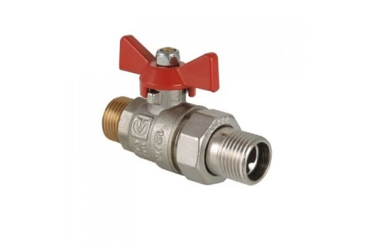 Кран шаровой BASE с полусгоном 3/4" наружная-наружная резьба Valtec — фото 1
