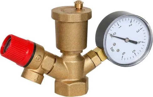 Группа безопасности котла 1" 1,5 бар (до 50кВт) Sibio — фото 1