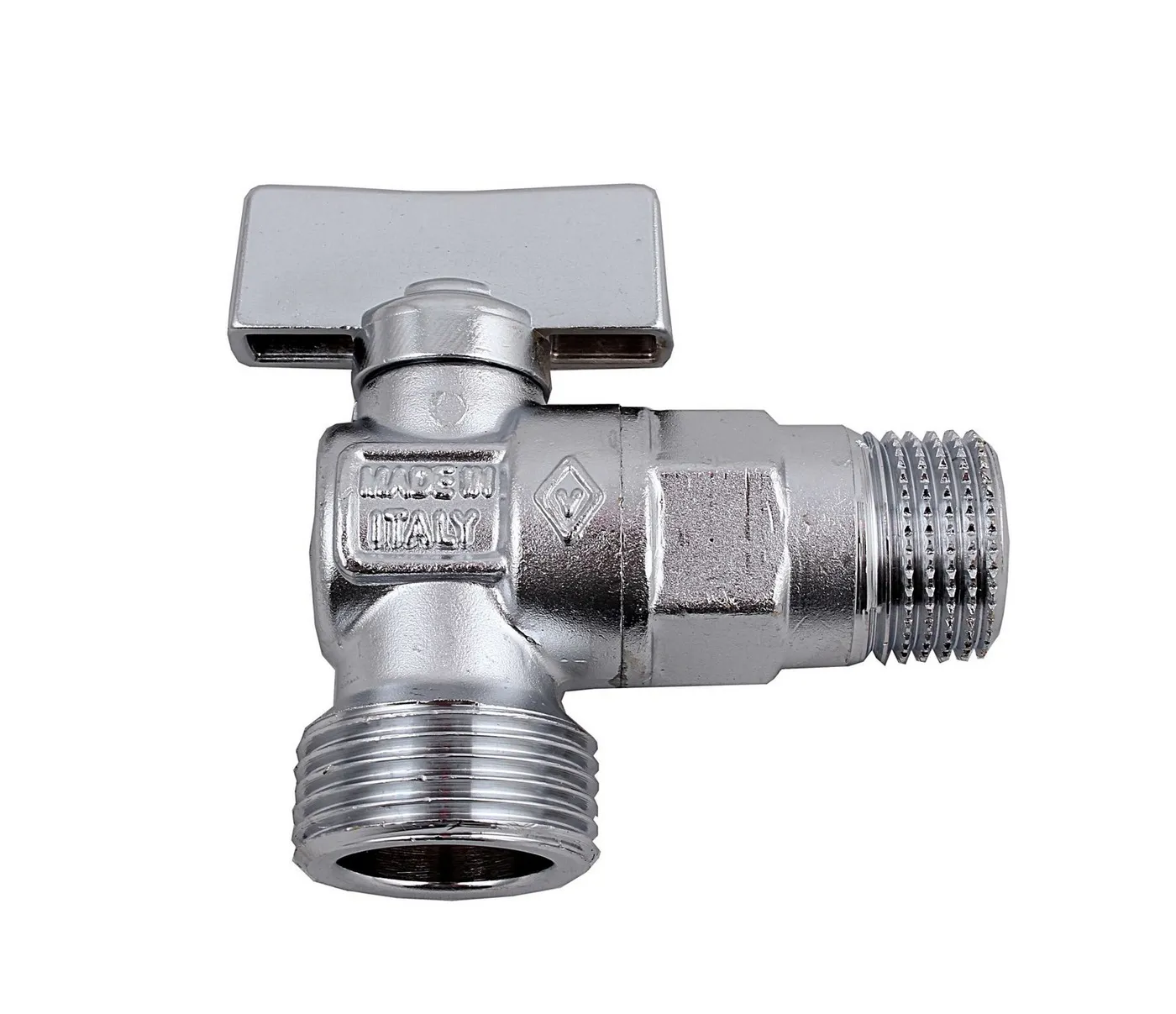Кран шаровой для подключения сантехнических приборов 1/2"х3/4" НР Valtec — фото 1
