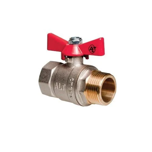 Кран шаровой BASE, рукоятка бабочка 1" внутренняя-наружная резьба Valtec