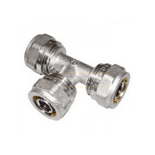 Тройник Hoobs 20х2.8-G3/4"-20х2.8 прямой переходной с внутр. резьбой