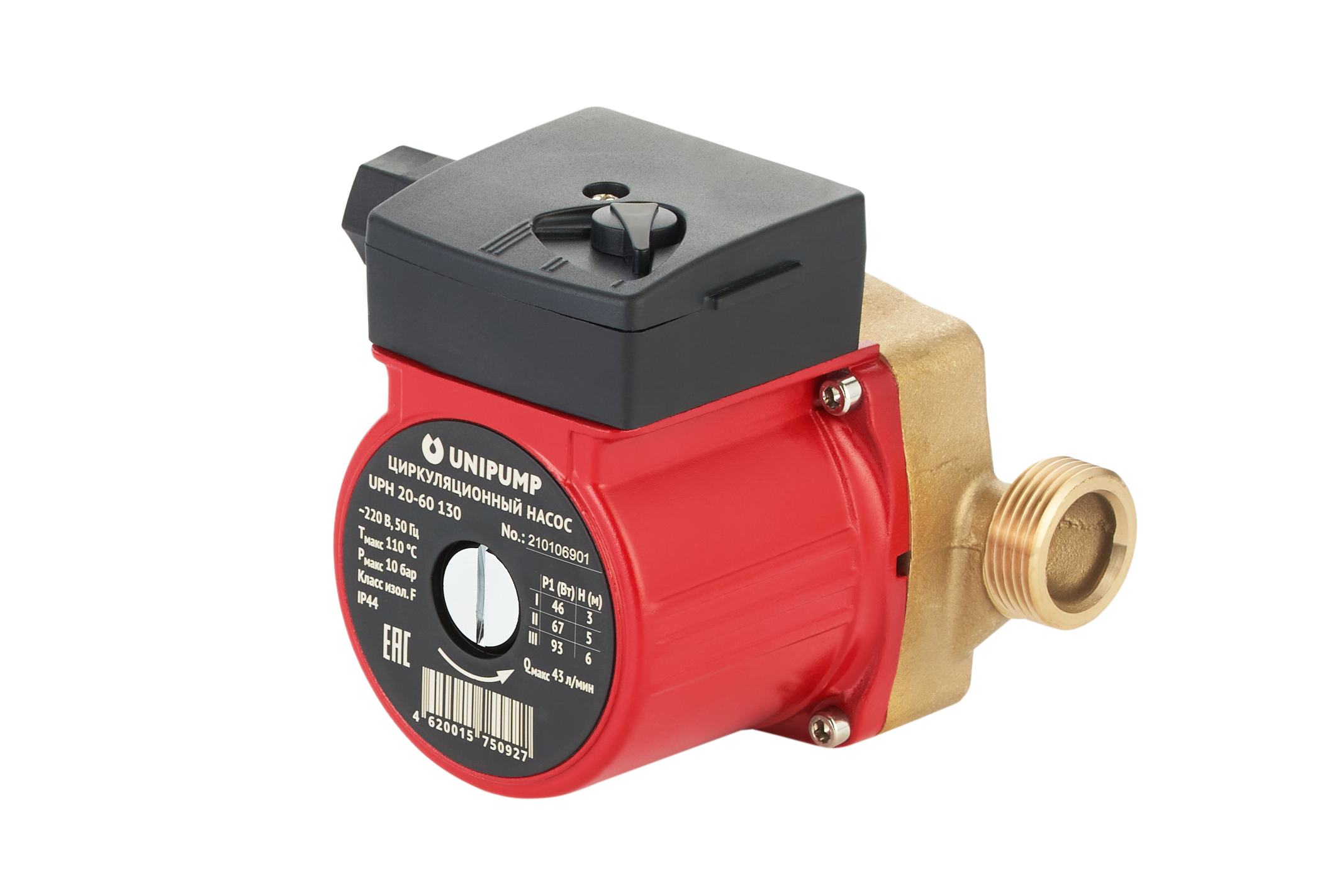 Циркуляционный насос UNIPUMP UPH 20-60