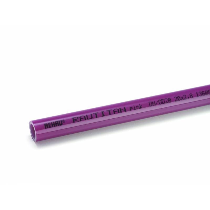 Труба RAUTITAN pink 25х3,5 мм, бухта 50 м REHAU для отопления
